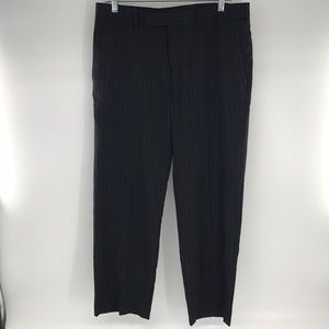 Perry Ellis Portfolio BlackStripe Pantsuit Sz34/29
